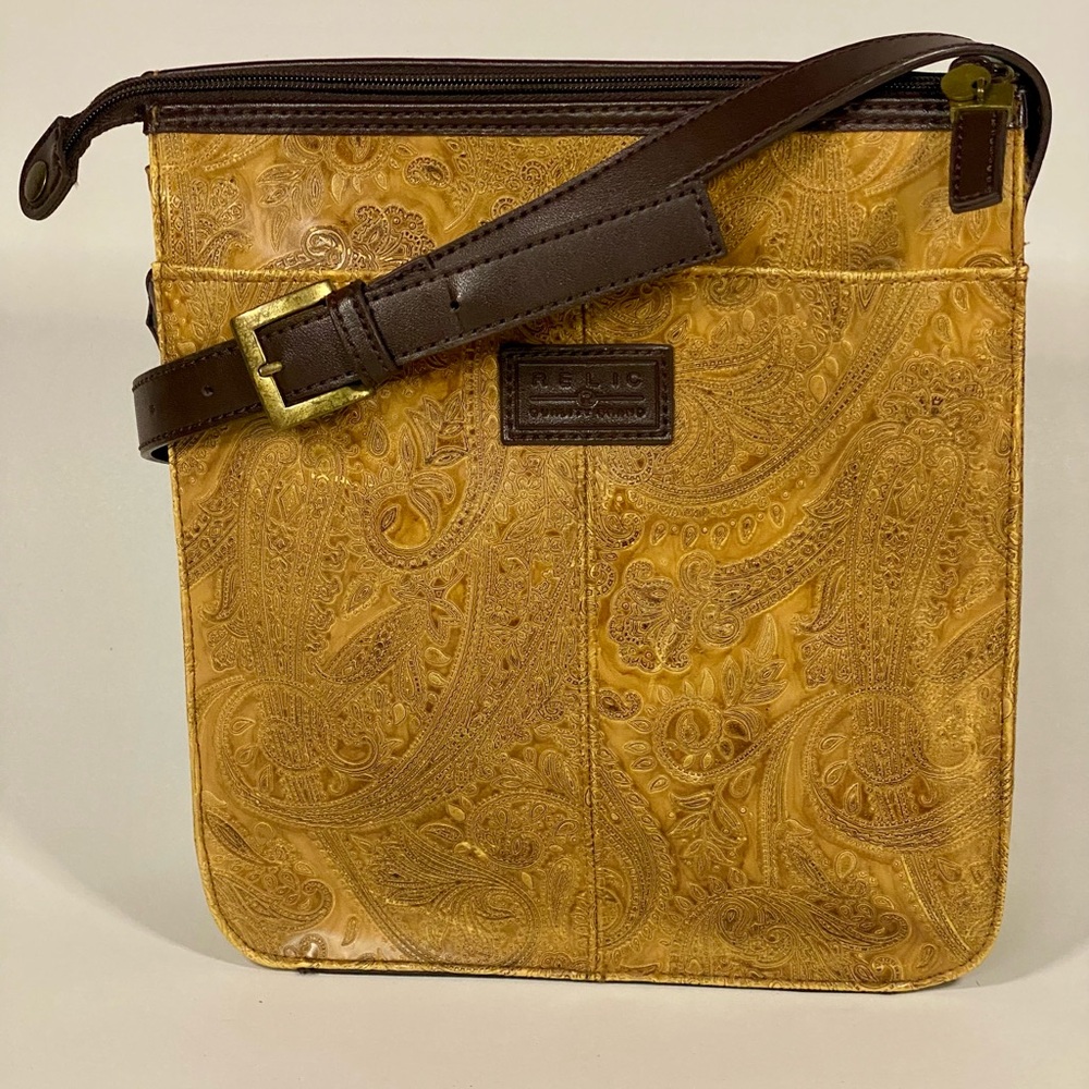 Lucchese Tan Leather Men's Bag